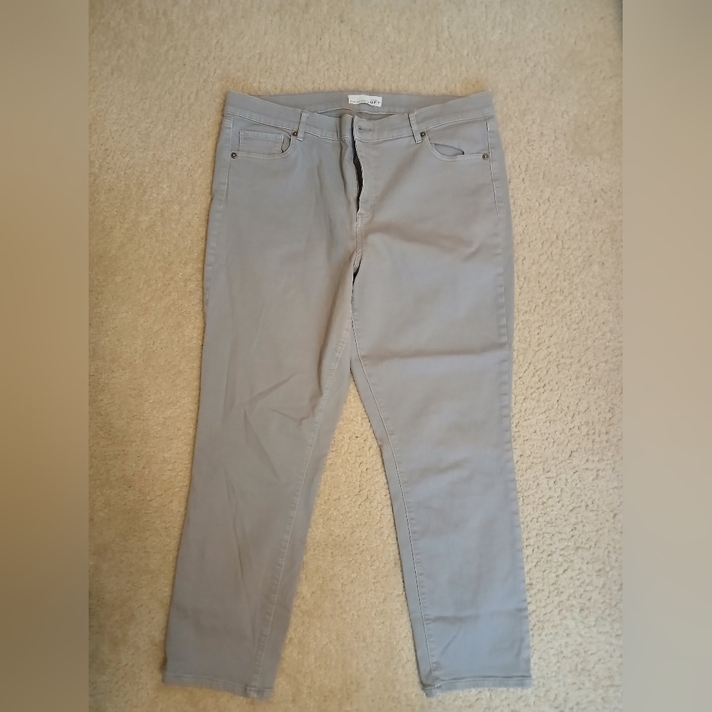 LOFT Gray Skinny Jeans for Women